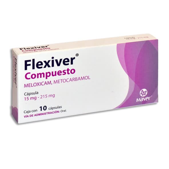 Flexiver Compuesto C/10 Caps. 15/215 Mg.