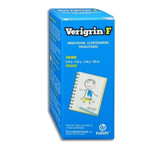Verigrin-f Jbe. Infantil Fco. 60 Ml. 0.50-0.02-3.00 G/100 Ml.