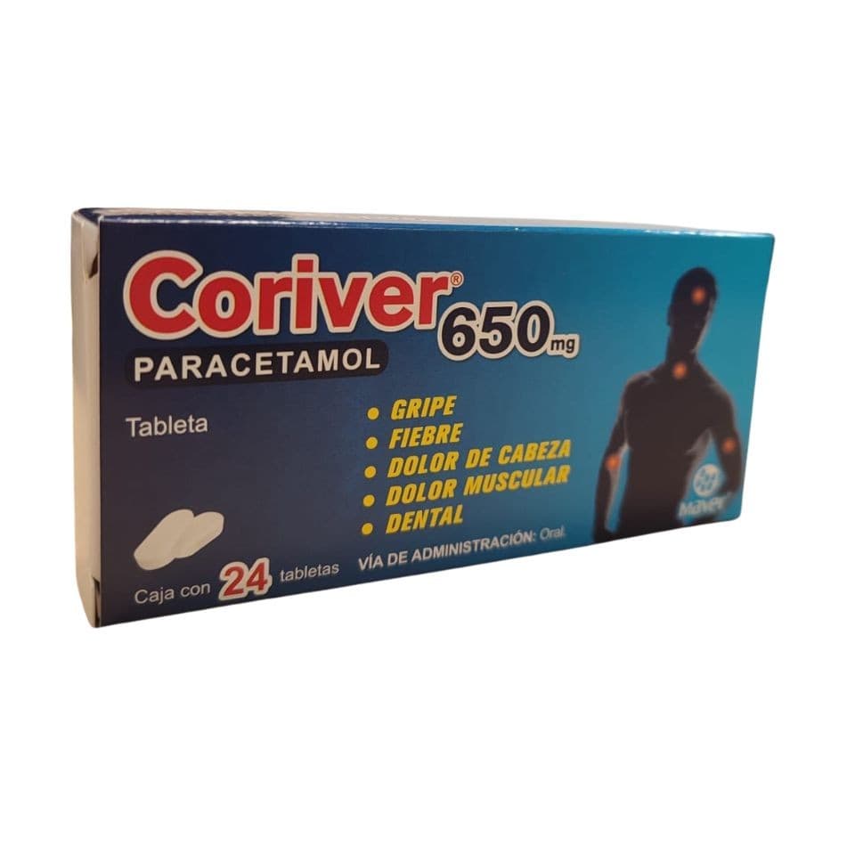 Coriver C/24 Tabs. 650 Mg.
