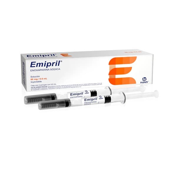 Emipril Sol. Iny. C/2 Jgas. Prellenadas 60 Mg/0.6 Ml.