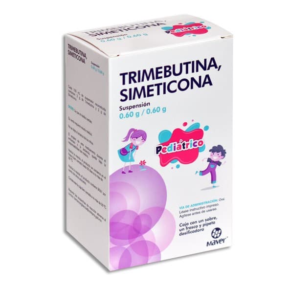Trimebutina/simeticona (maver) Susp. Pediátrico Fco. 26 Ml. 0.60 G/0.60 G.