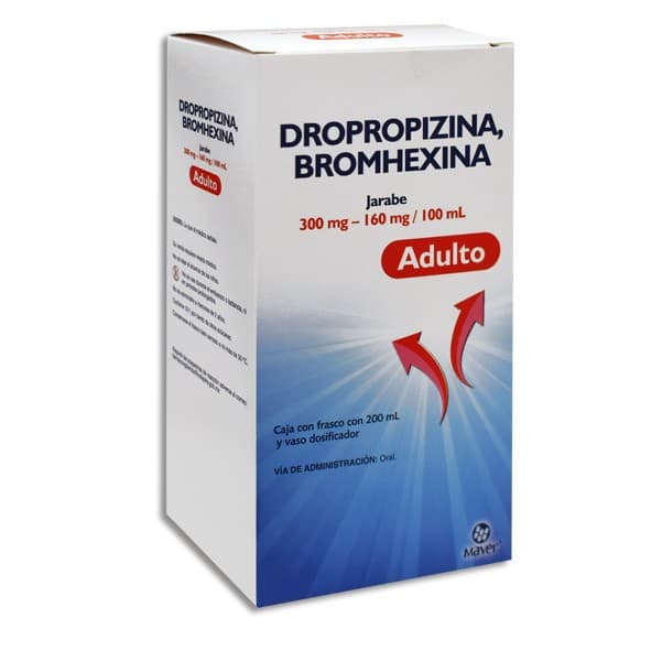 Dropropizina/bromhexina (maver) Jbe. Adulto Fco. 200 Ml. 300-160 Mg/100 Ml.