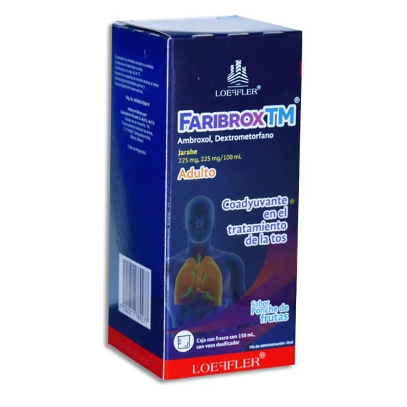 Faribrox Tm Jbe. Adulto Fco. 150 Ml. 225-225 Mg/100 Ml.