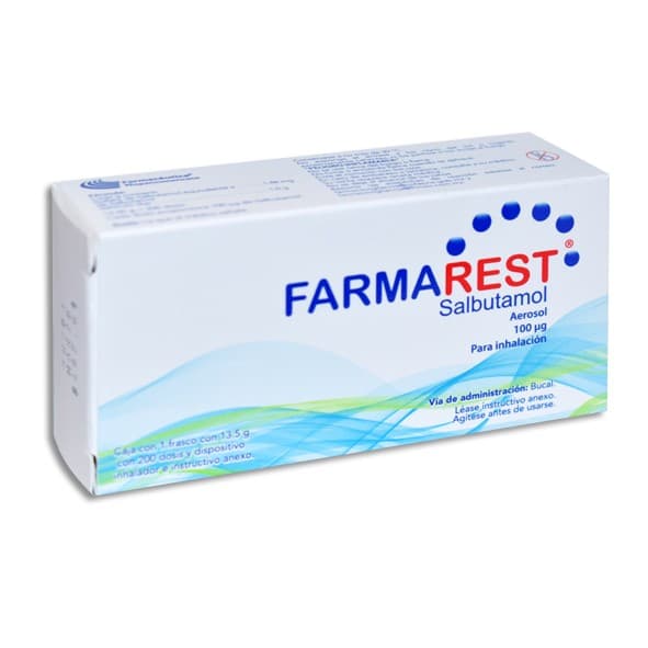 Farmarest Aerosol P/inhalación C/1 Fco. C/200 Dosis 100 Mcg.
