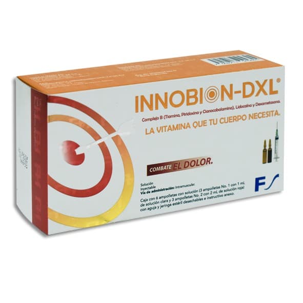 Innobion-dxl Sol. Iny. C/3 Dosis-jgas. 100/100/5/4/30 Mg.