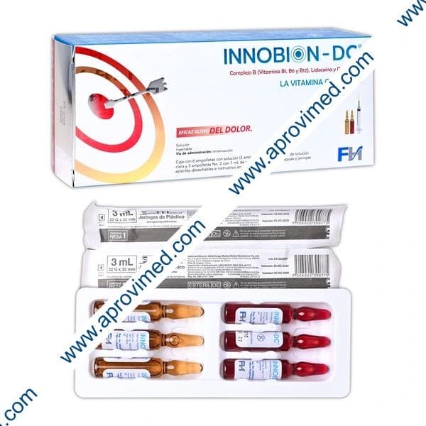 Innobion-dc Sol. Iny. C/3 Dosis 100-100-20-75-5 Mg/3 Ml. y 3 Jgas.