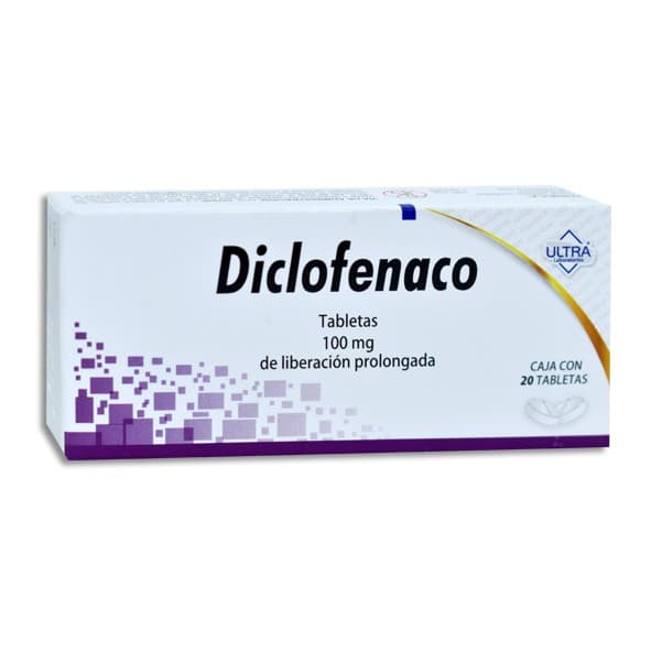 Diclofenaco (ultra) C/20 Tabs. L.p. 100 Mg.