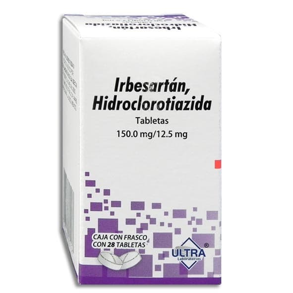 Irbesartán/hidroclorotiazida (ultra) C/28 Tabs. 150/12.5 Mg.