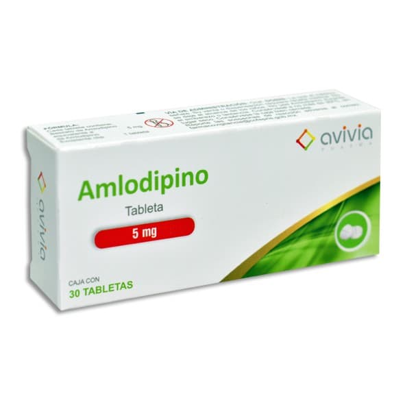 Amlodipino (avivia) C/ 30 Tabs. 5 Mg.