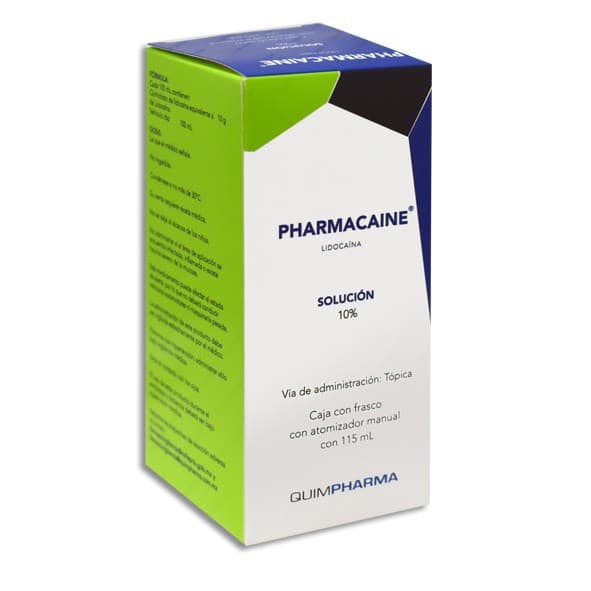 Pharmacaine Solución 10% Fco. Atomizador 115 Ml.