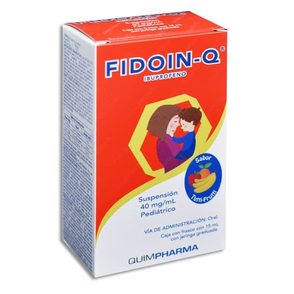 Fidoin-q Susp. Pedtco. Sab. Tutti-frutti Fco. 15 Ml. 40 Mg/1 Ml.