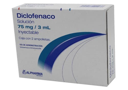 Diclofenaco (alpharma) Sol. Iny. C/2 Amptas. 75 Mg/3 Ml.