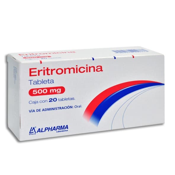 Eritromicina (alpharma) C/20 Tabs. 500 Mg.