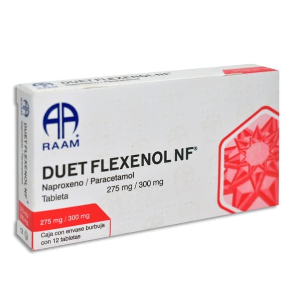 Duet Flexenol Nf C/12 Tabs. 275/300 Mg.