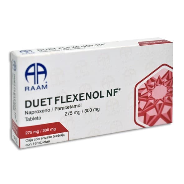Duet Flexenol Nf C/16 Tabs. 275/300 Mg.