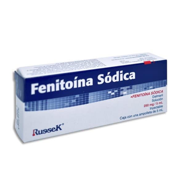 Fenitoína Sódica (russek) Sol. Iny. C/1 Ampta. 250 Mg/5 Ml.