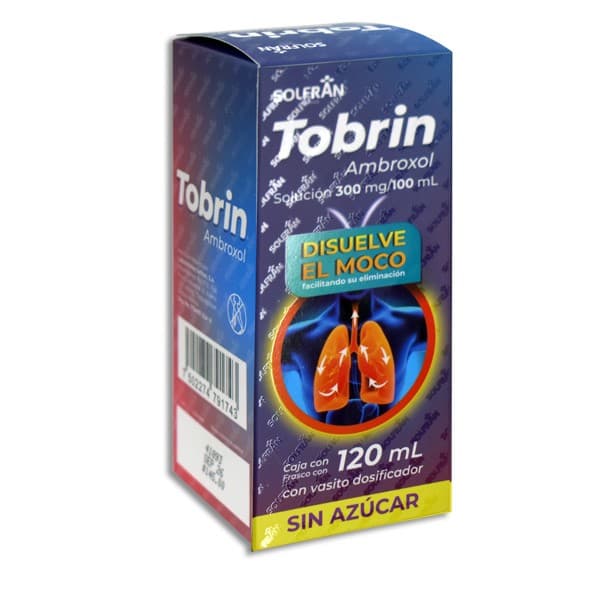 Tobrin Solución S/azúcar Fco. 120 Ml. 300 Mg/100 Ml.