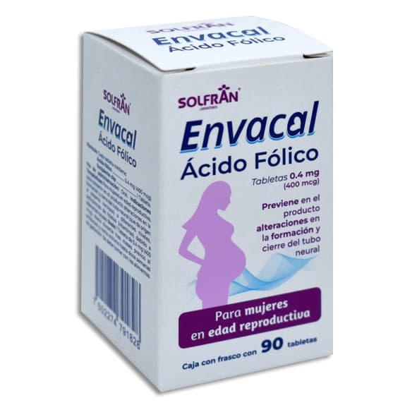 Envacal C/90 Tabs. 0.4 Mg. (400 Mcg).