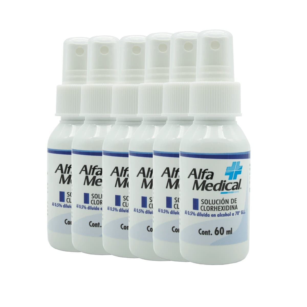 Solución de Clorhexidina (alfa Medical) 0.5/70% Fco. 60 Ml.