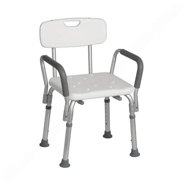 Banco P/ducha Descanza Brazo Desmontable C/respaldo (super Confort).