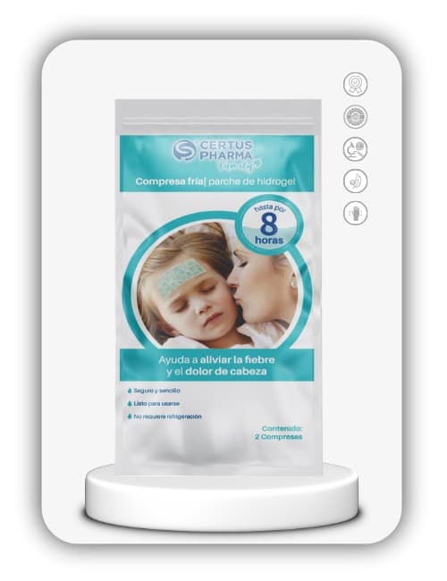 Compresa Fría Parche de Hidrogel (certuspharma) Sobre C/2 Pzs.