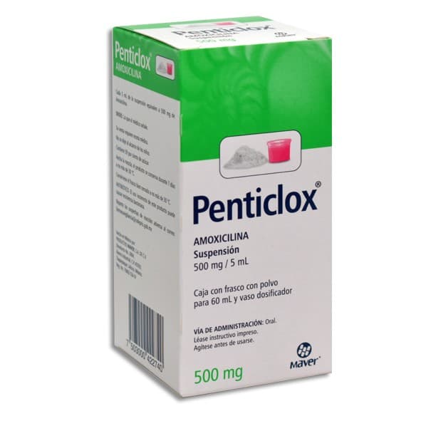 Penticlox Susp. Fco. 60 Ml. 500 Mg/5 Ml.