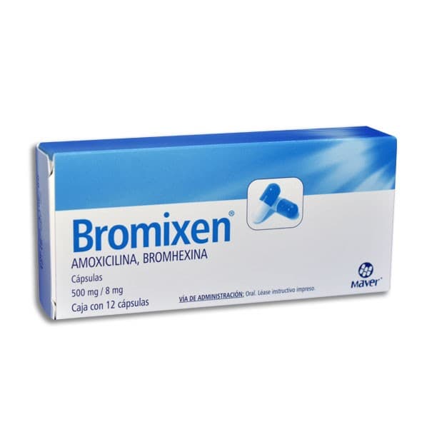 Bromixen C/12 Caps. 500/8 Mg.