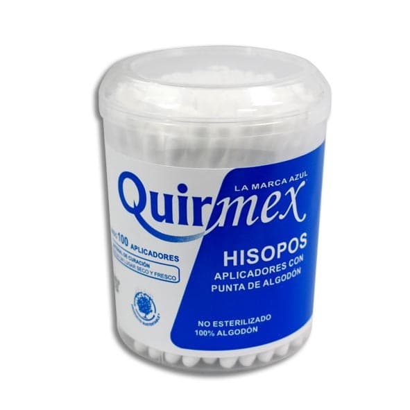 Hisopos de Algodón (quirmex) Tarro C/100 Pzs.