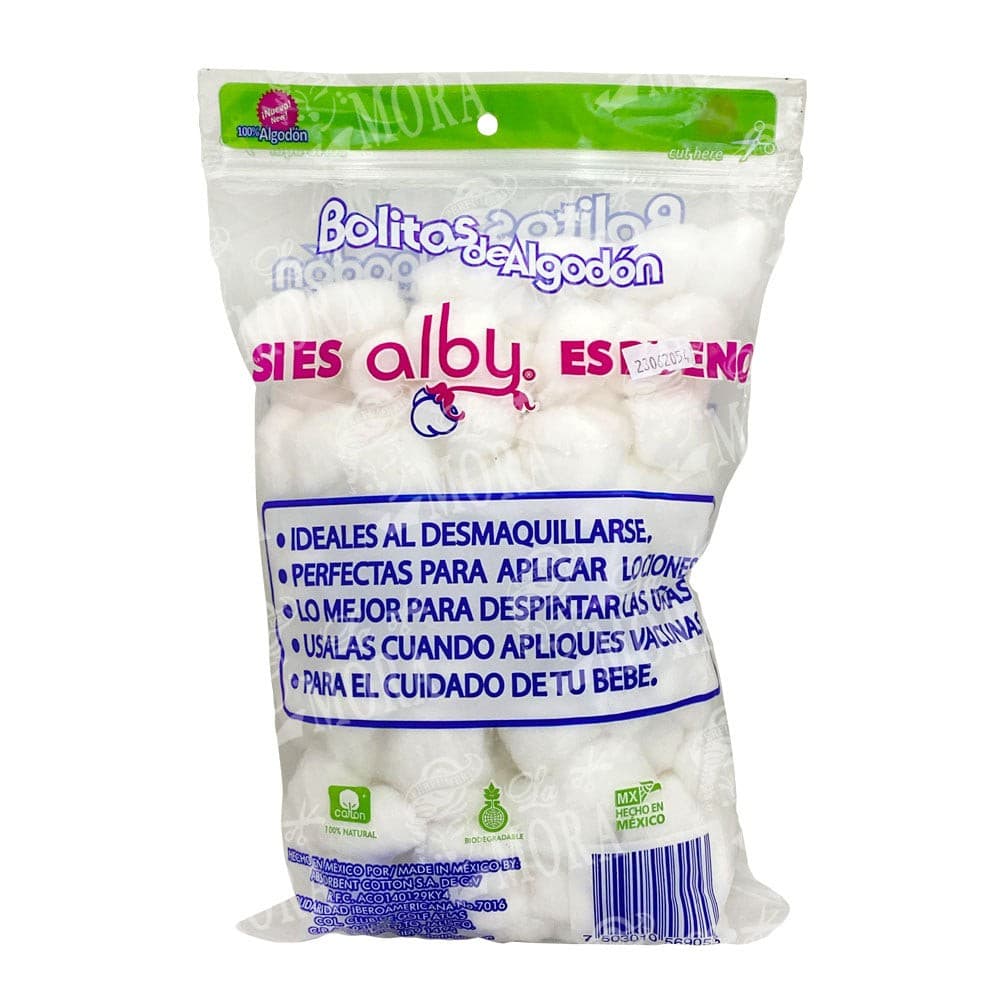 Bolitas de Algodón Torundas (alby) Bolsa C/ 80 G.