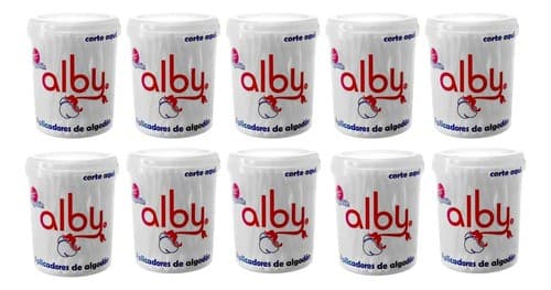 Aplicadores de Algodón (alby) Tarro C/100 Pzs.