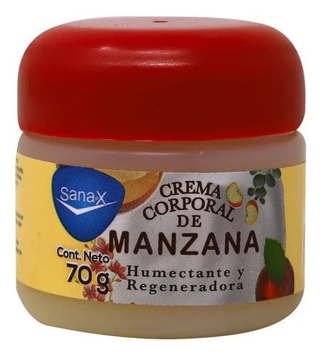 Crema Corporal de Manzana (sana-x) Tarro 70 G.