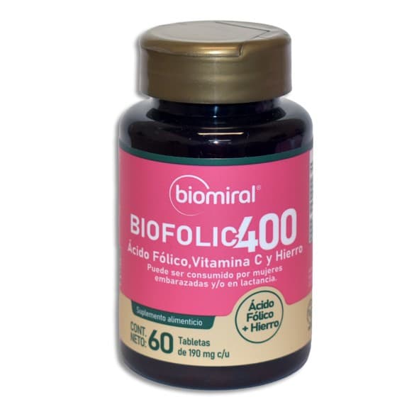 Biofolic-400 C/60 Tabs. 190 Mg.