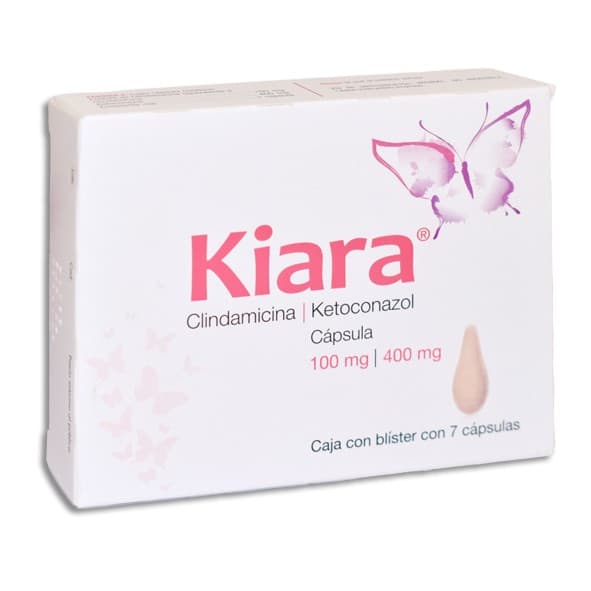 Kiara C/7 Caps. Vaginales 100/400 Mg.