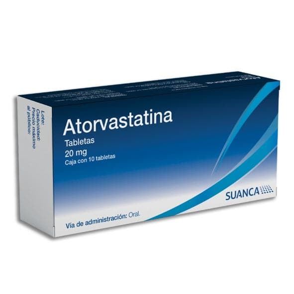 Atorvastatina (suanca) C/10 Tabs. 20 Mg.