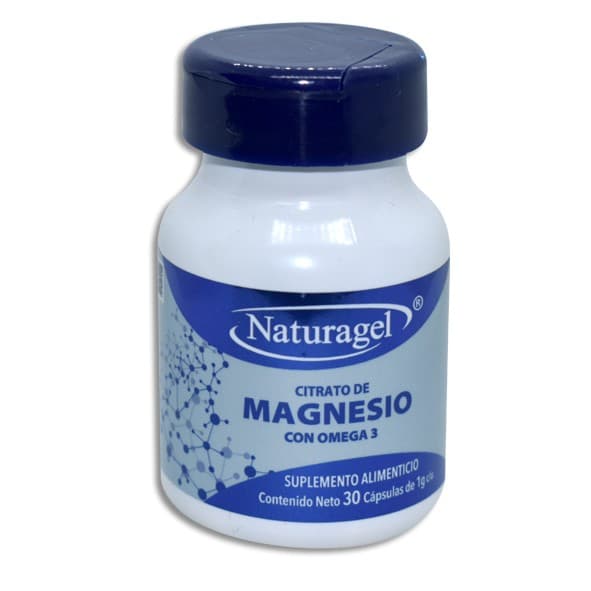 Citrato de Magnesio con Omega-3 (naturagel) C/30 Caps. 1 G.