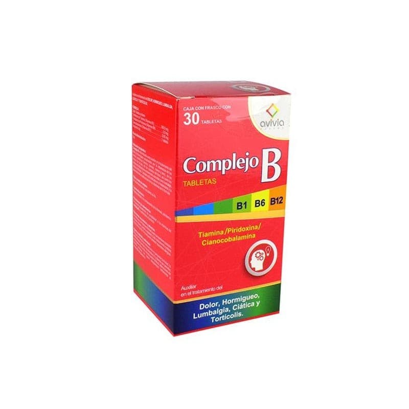 Complejo B (avivia) C/30 Tabs. 100/5/0.05 Mg.