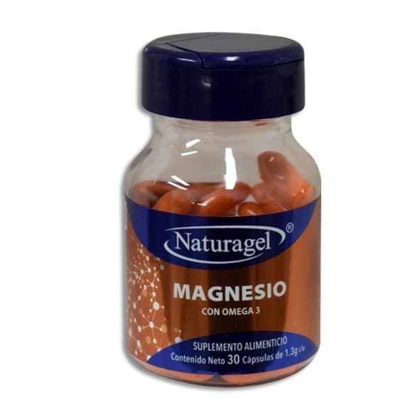 Magnesio con Omega 3 (naturagel) C/30 Caps. 1.3 G.