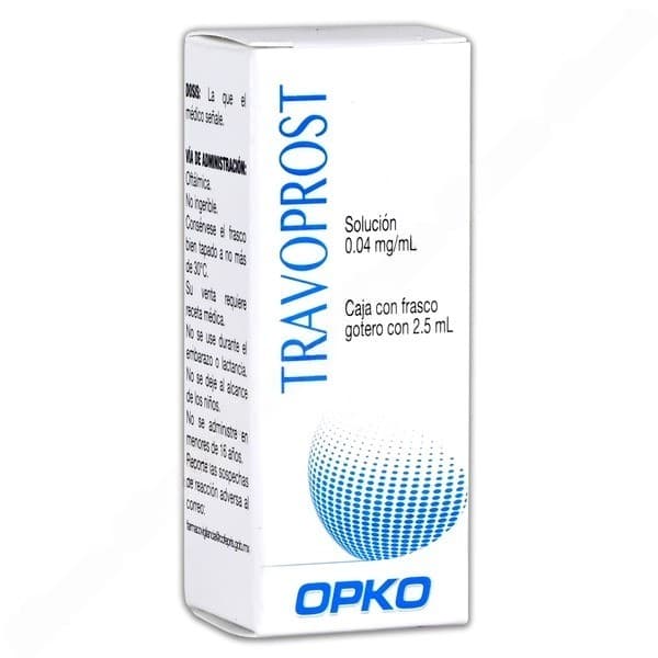 Travoprost (opko) Sol. Oft. Fco. Gotero 2.5 Ml. 0.04 Mg/1 Ml.