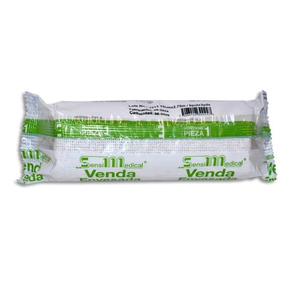 Venda Enyesada F.r. (sensimedical) A: 15cm; L: 2.75mt. C/1 Pza.