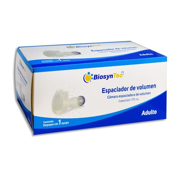 Espaciador de Volumen (biosyntec) Adulto Cap. 175 Ml. Cja. C/1 Equipo.