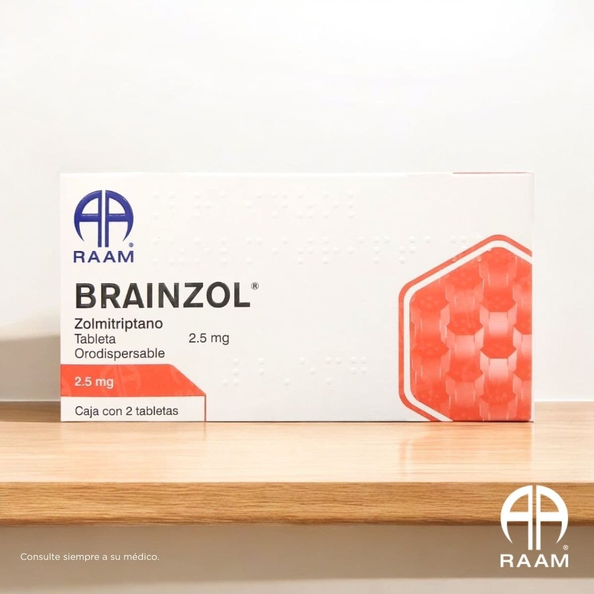 Brainzol C/2 Tabs. Orodispersable 2.5 Mg.