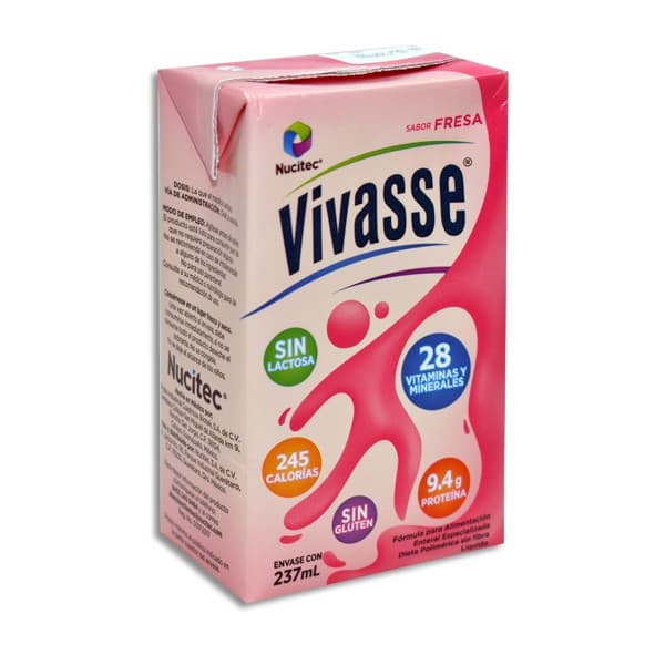 Vivasse Liquido Sab. Fresa Envase 237 Ml. 1 Kcal/1ml.