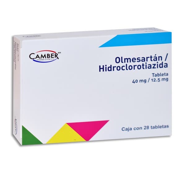 Olmesartán/hidroclorotiazida (camber) C/28 Tabs. 40/12.5 Mg.