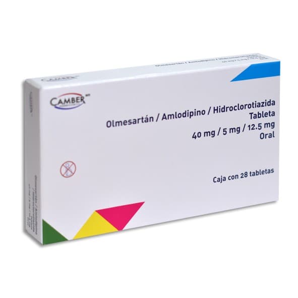 Olmesartán/amlodipino/hidroclorotiazida (camber) C/28 Tabs. 40/5/12.5 Mg