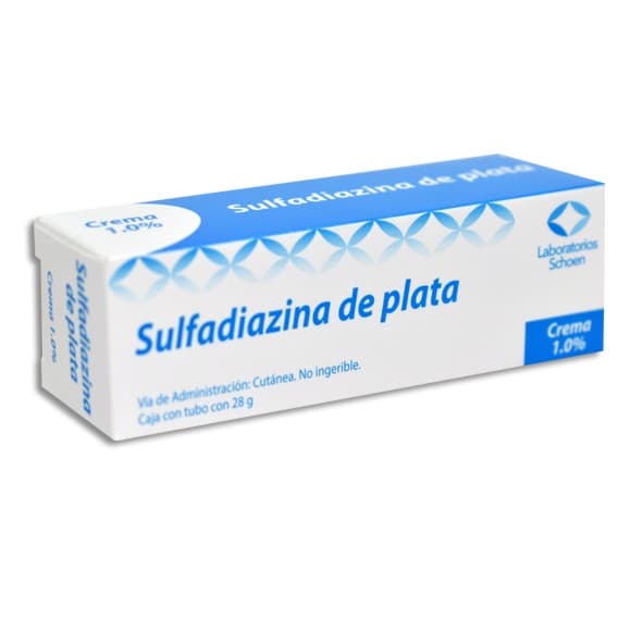Sulfadiazina de Plata (schoen) Crema 1.0% Tubo C/28 G.
