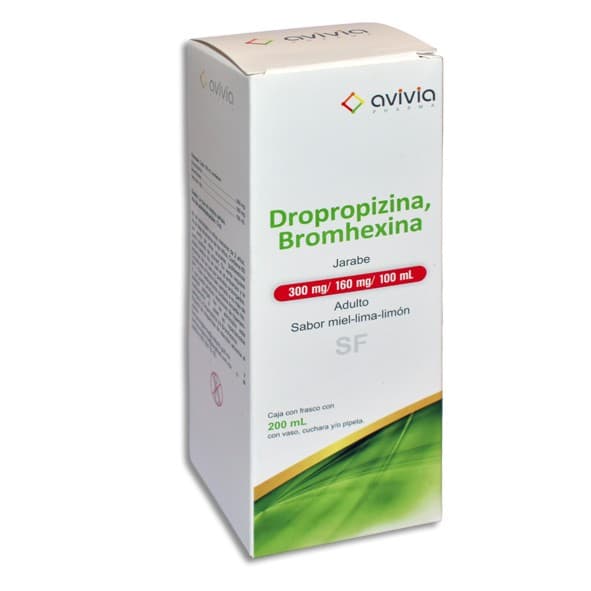 Dropzina./bromxina. (avivia) Jbe. Ad. Sab. M-l-l Fco. 200 Ml. 300-160 Mg/100 Ml.
